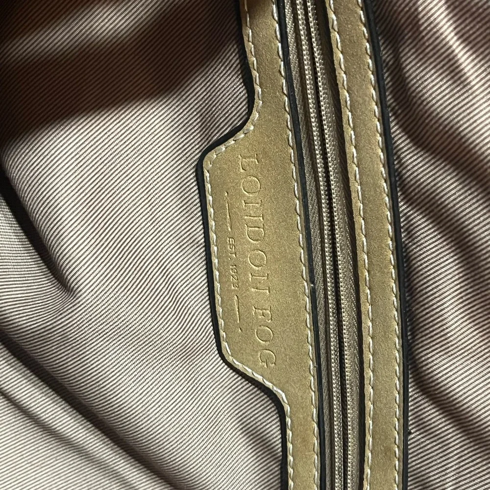 London Fog Classic Tan Laptop Bag